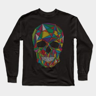 Skull Embroidery style Long Sleeve T-Shirt